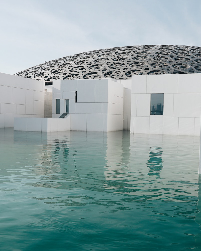 View of Louvre Museum Abu Dhabi From the outside