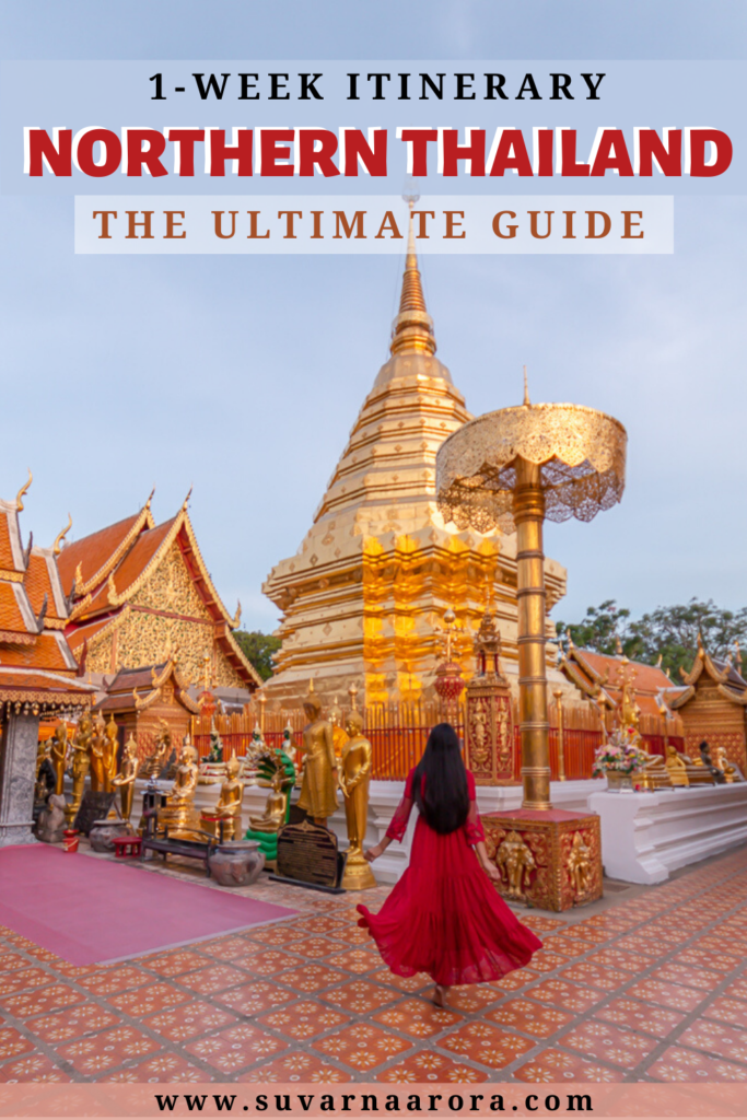 Pinterest pin for 1 week northern Thailand itinerary