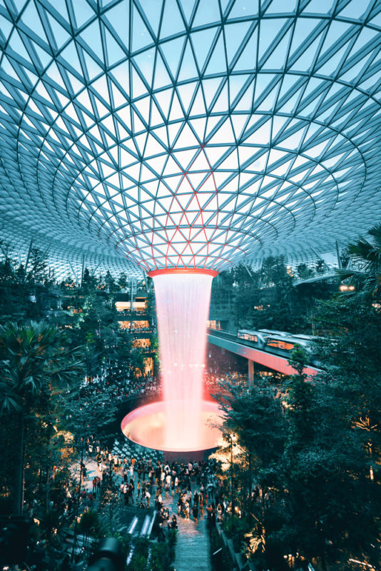 Rain vortex jewel at Changi airport is the best singapore instagram spots  