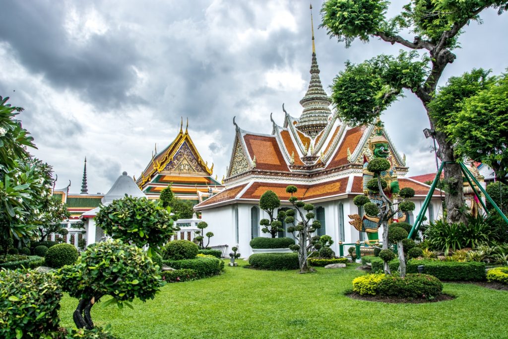 The view of Grand Palace in Bangkok, thailand