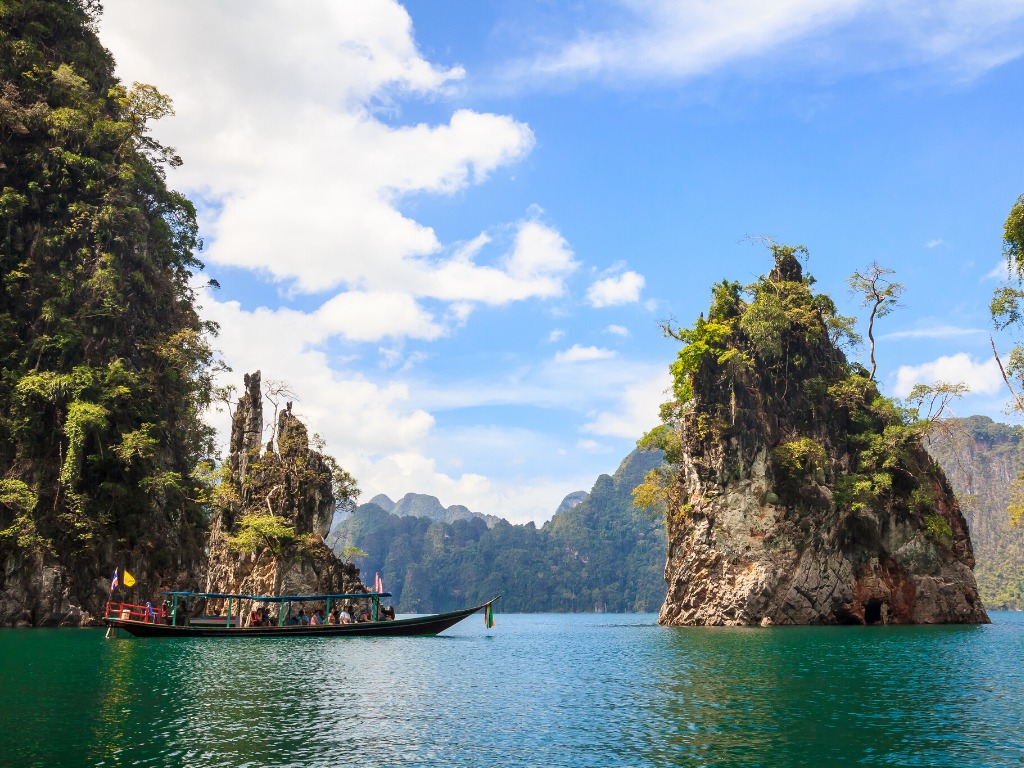 The beauty of Khao Sok National Park in Thailand which is one of the best places to visit in Southeast asia